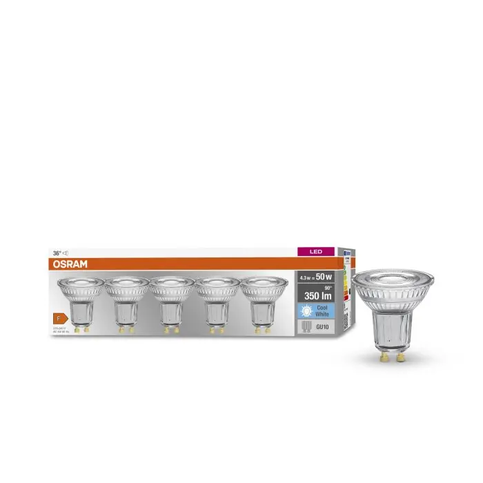Osram GU10 4.3 Watt neutraal wit 350 Lumen Laatste Kans