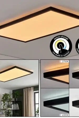 Zuren Plafondlamp, Paneel LED Zwart, 1-licht Bestseller