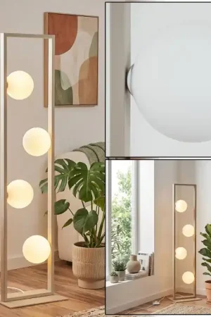 Zanin Staande lamp LED Zandkleurig, 4-lichts Uitverkoop