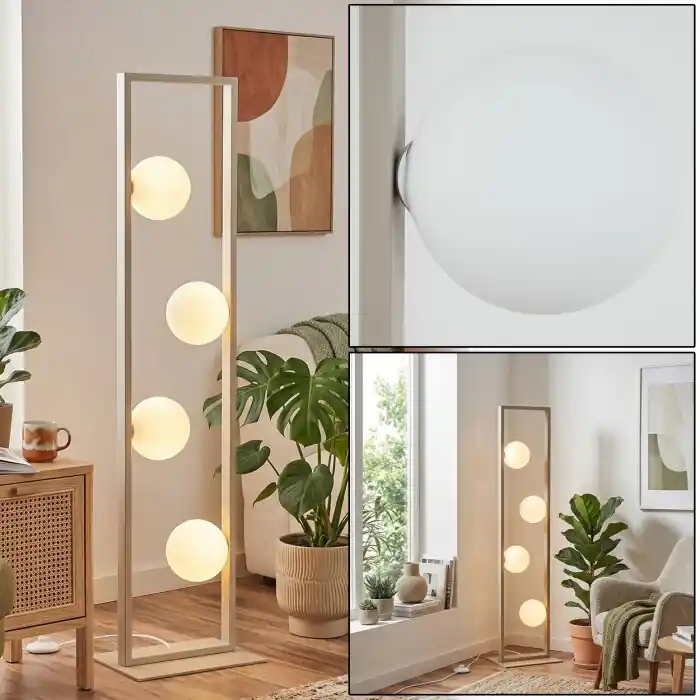 Zanin Staande lamp LED Zandkleurig, 4-lichts Uitverkoop