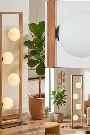 Zanin Staande lamp LED Natuurlijke kleuren, Zwart, 4-lichts Snelle Levering