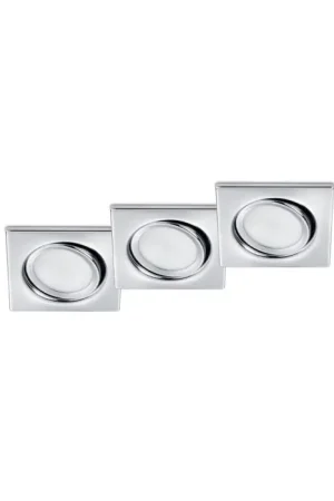 Uitverkoop Trio Inbouw armatuur LED Chroom, 3-lichts