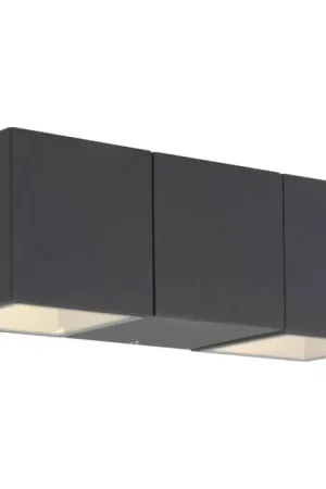 Korting AEG Daveen Buiten muurverlichting LED Antraciet, 2-lichts