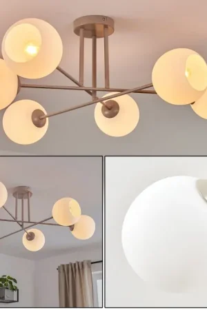 Weekendaanbieding Koyoto sputnik plafondlamp rond Ø 78 cm, 6-lichts voor woonkamer en hal