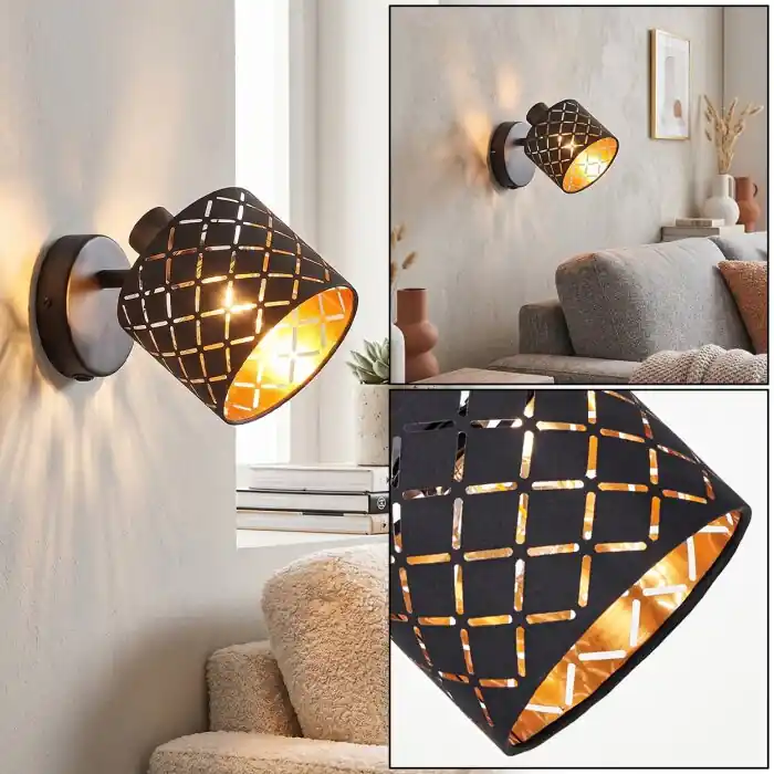 Flitsaanbieding Tallaboa verstelbare wandlamp met symmetrische sleuven en draaibare lampkop