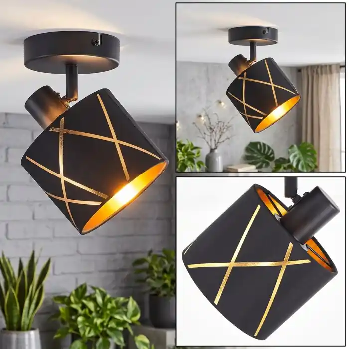 Shop Nu Opatija plafondspot met draaibare en zwenkbare lampkop, E14, grafische kap