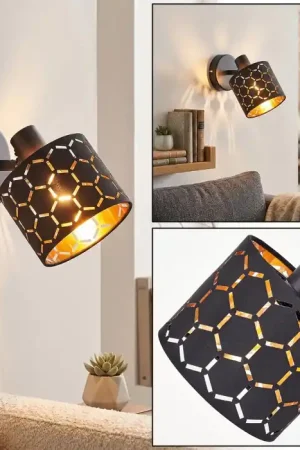 Alsen wandlamp met lampenkap met sleuven, verstelbare leeslamp voor woonkamer Nieuw