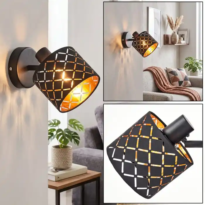 Tallaboa wandlamp met symmetrische sleuven, draaibare en zwenkbare wandspot Actieprijs