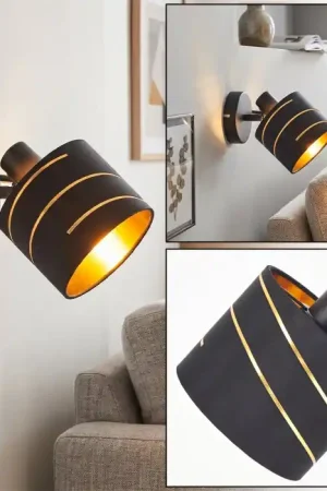 Alsen wandlamp met symmetrische sleuven, verstelbare lampkop, E14, ø 12 cm Laatste Kans