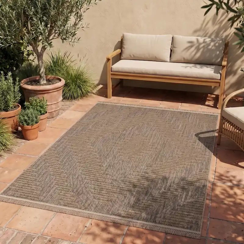 Nieuw Jute buitenkleed - Colinna Beige