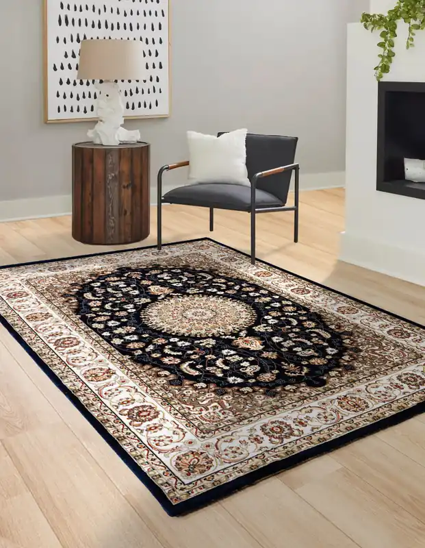 Gratis Retour Alcon Klassiek Donkerblauw vloerkleed - Oosters