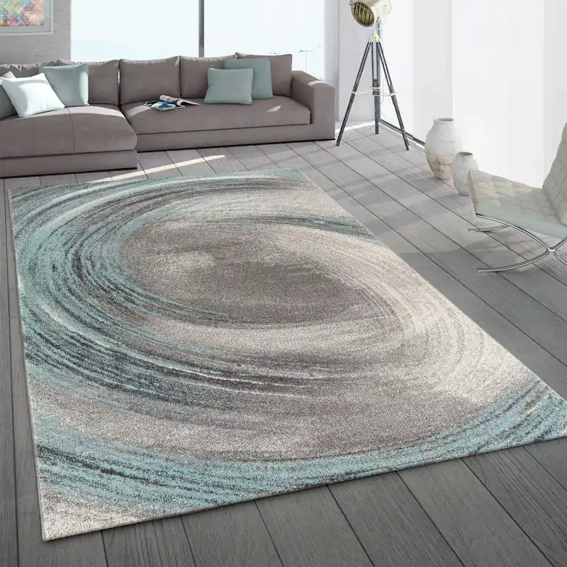 Nu Kopen Laagpolig Meriza Vloerkleed - Turquoise - 80x150 cm