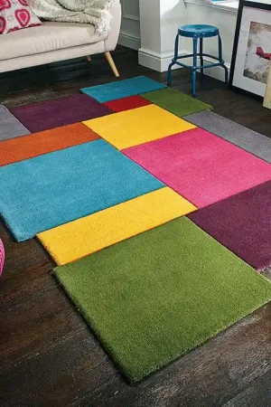 Abstract vloerkleed - Stracto Collage - Organische Vorm Modern - Multi Seizoensaanbieding