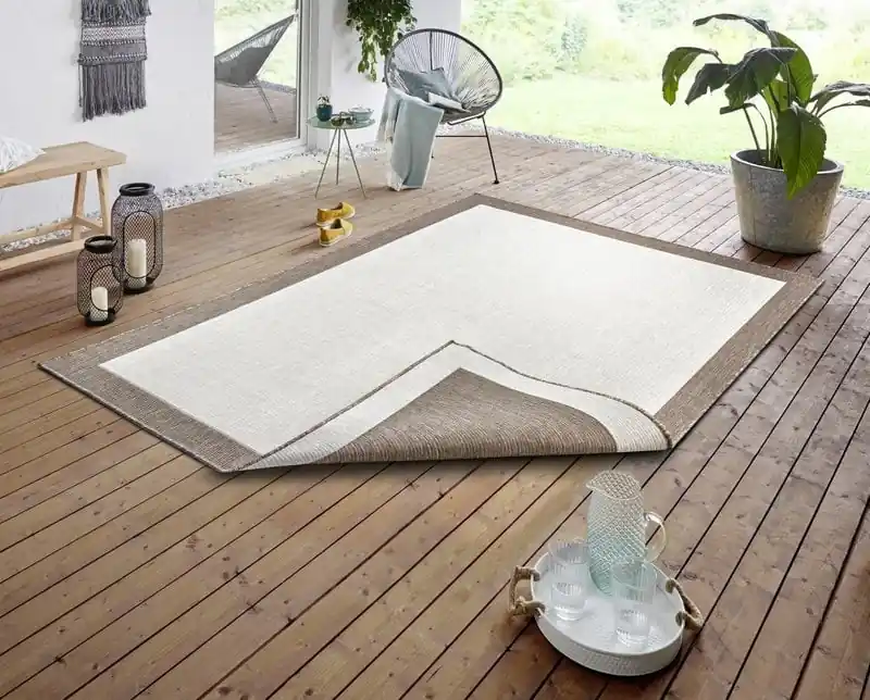 Binnen & Buiten Omkeerbaar vloerkleed - Panama Beige/Crème Must-Have