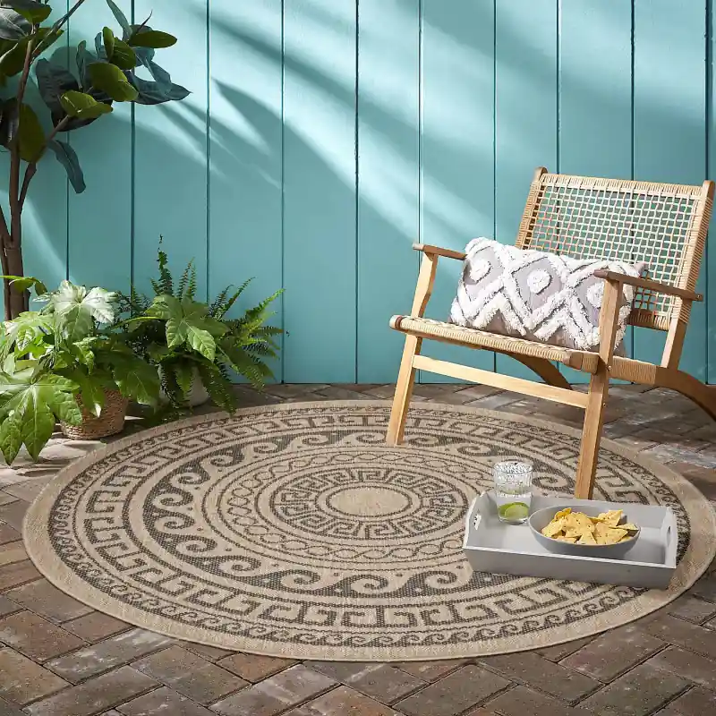 Summit Indoor & Outdoor Beige / Zwart Rond Aanbieding