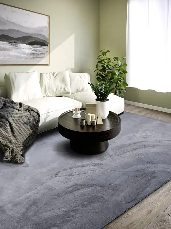 Actieprijs Villeroy & Boch - Hoogpolig vloerkleed - Leon - Antraciet