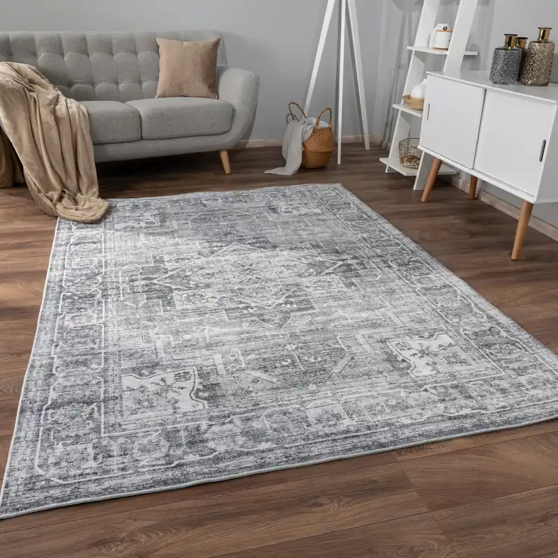 Aanbieding Vintage vloerkleed - Cameris Grijs